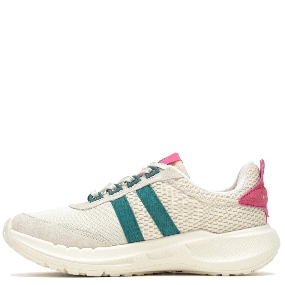 Ladies Sports Stone/Pink Hush Puppies Seventy8 Retro Runner