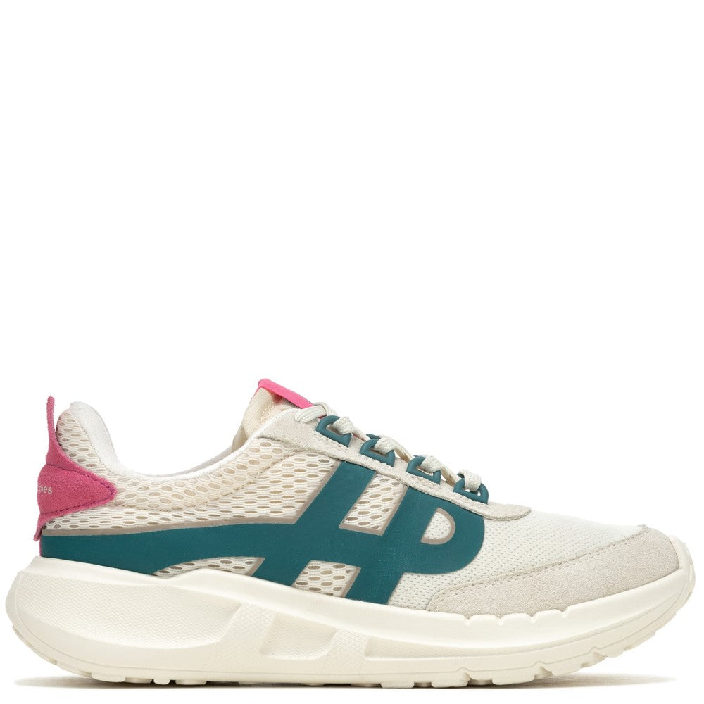 Ladies Sports Stone/Pink Hush Puppies Seventy8 Retro Runner