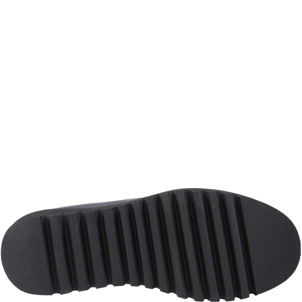 Girls BTS Black XL Hush Puppies Francis Loafer Patent