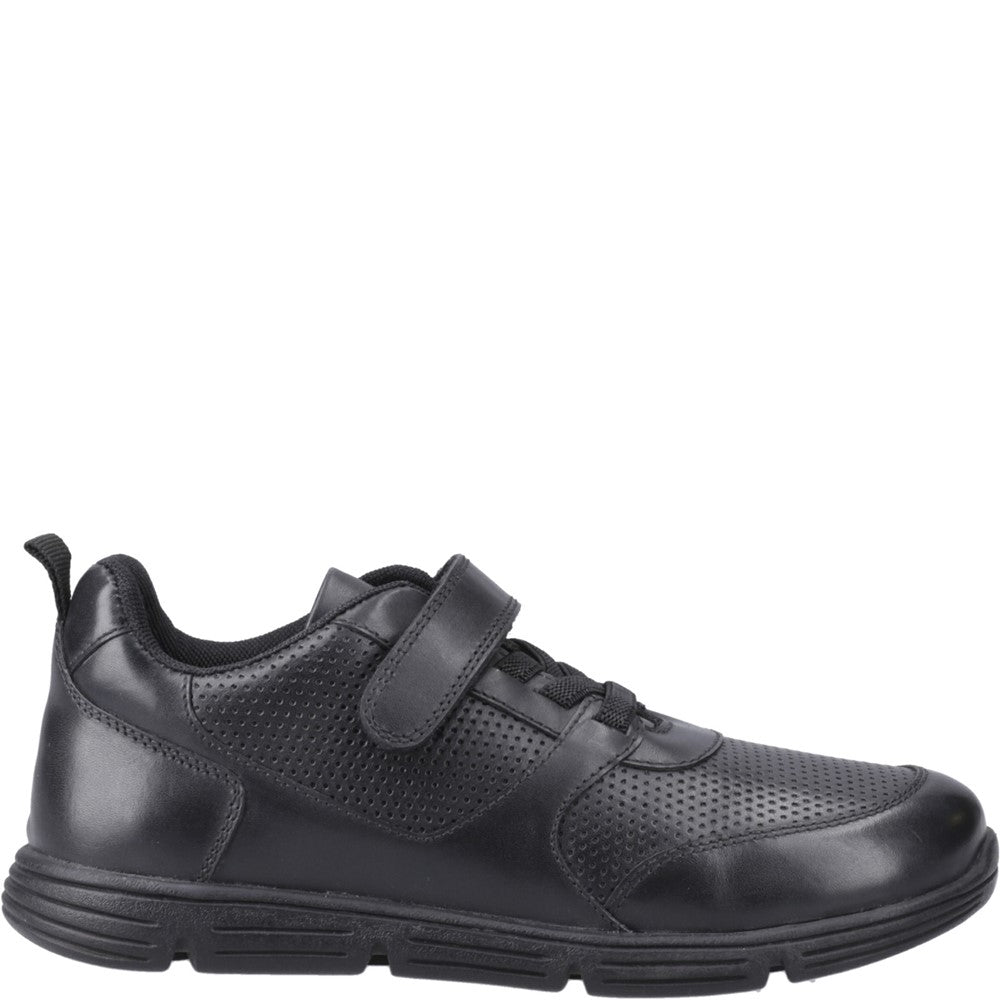 Boys BTS Black Hush Puppies Alfie Bungee Snr