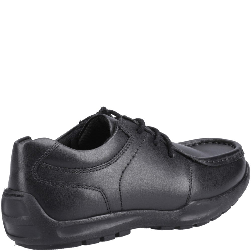Boys BTS Black Hush Puppies Mackenzie Wallabee Snr