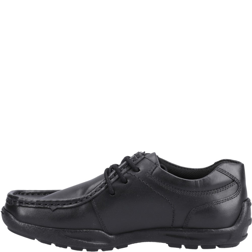 Boys BTS Black XL Hush Puppies Mackenzie Wallabee Snr