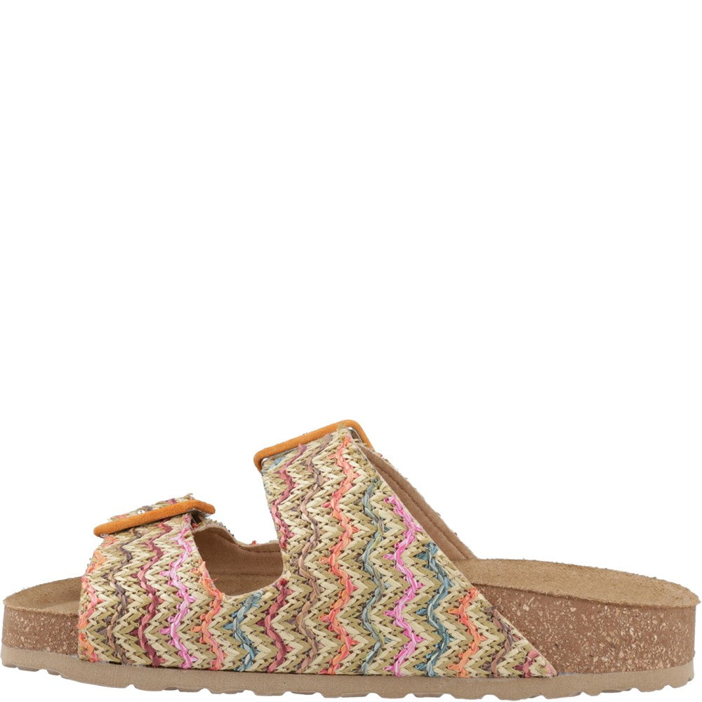 Sandal Ladies Summer Multicoloured Hush Puppies Pippy Sandal