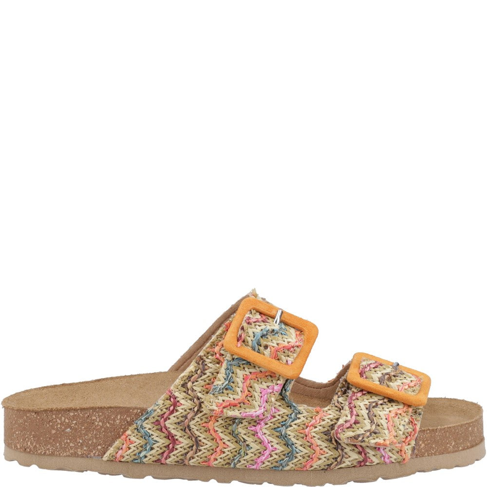 Sandal Ladies Summer Multicoloured Hush Puppies Pippy Sandal