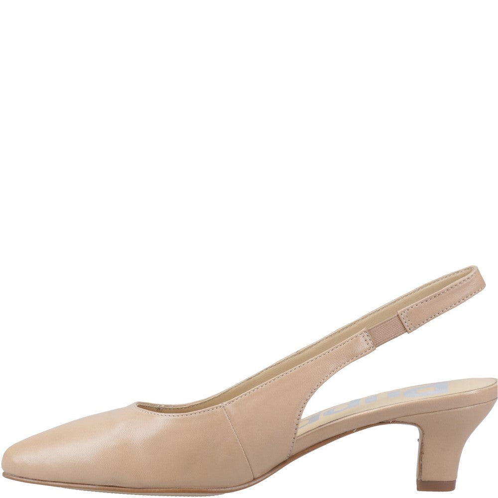 Ladies Heels Nude Hush Puppies Nahla Kitten Heel