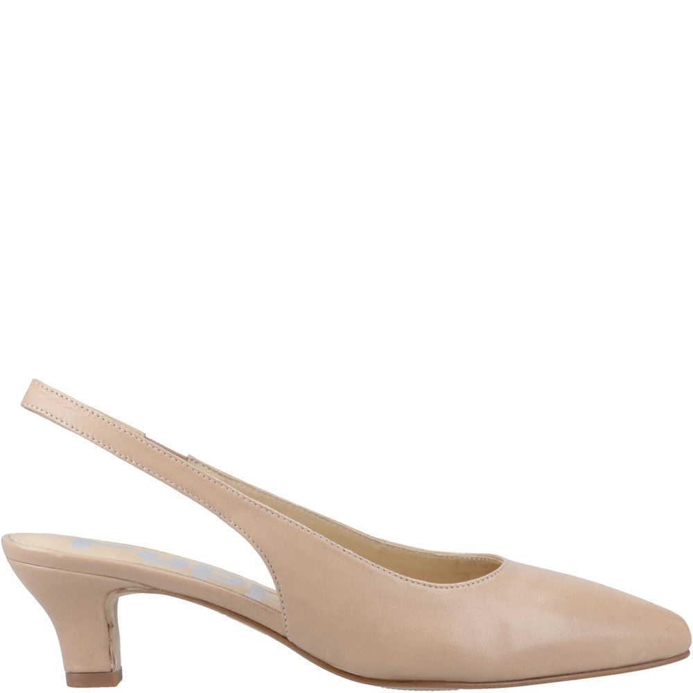 Ladies Heels Nude Hush Puppies Nahla Kitten Heel