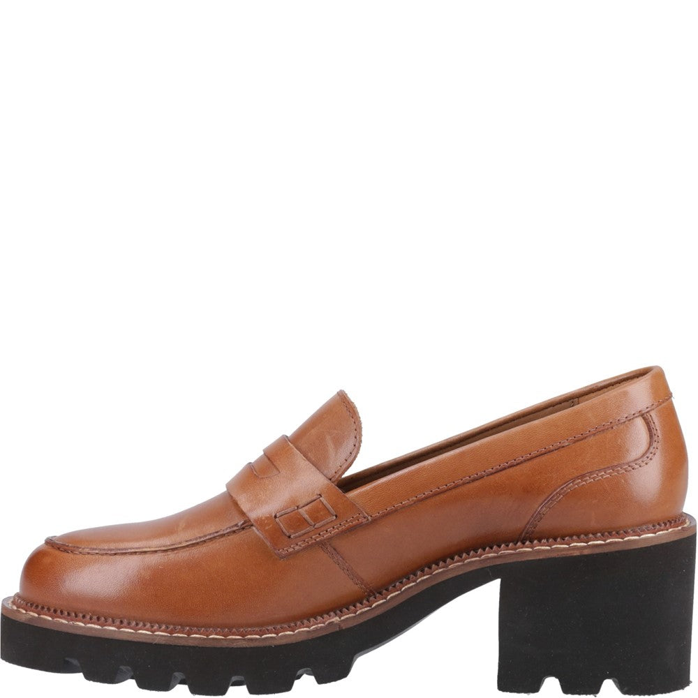 Slip On Ladies Shoes Tan Hush Puppies Giavanna Loafer