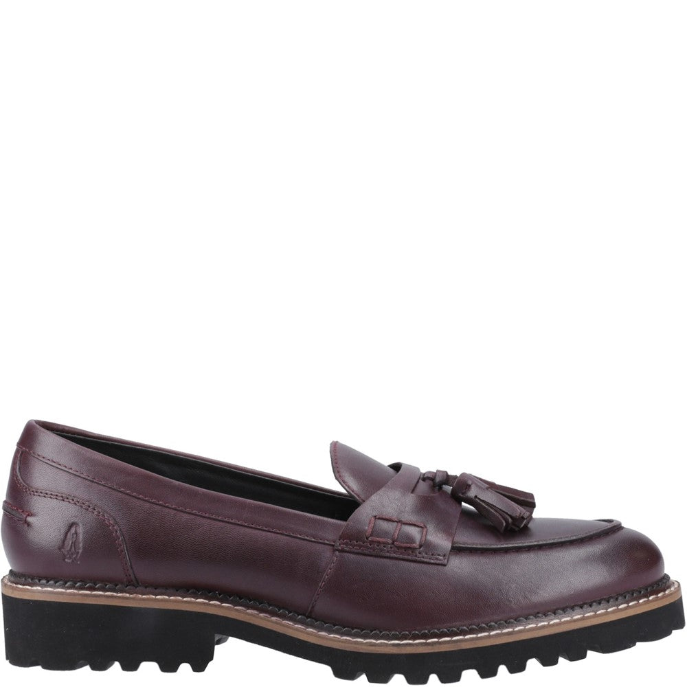 Slip On Ladies Shoes Plum Hush Puppies Ginny Loafer