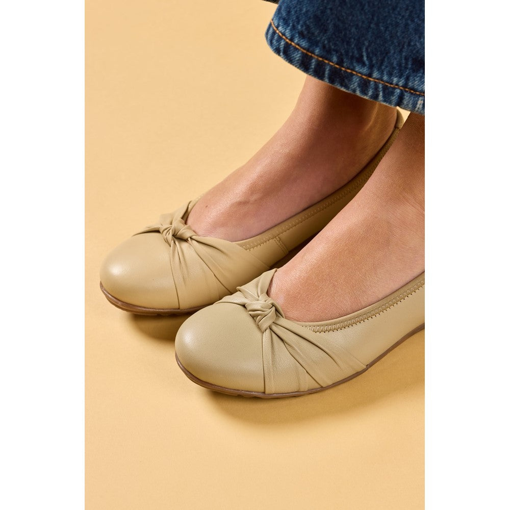 Ballerinas Cream Hush Puppies Lilith Knot Ballerina