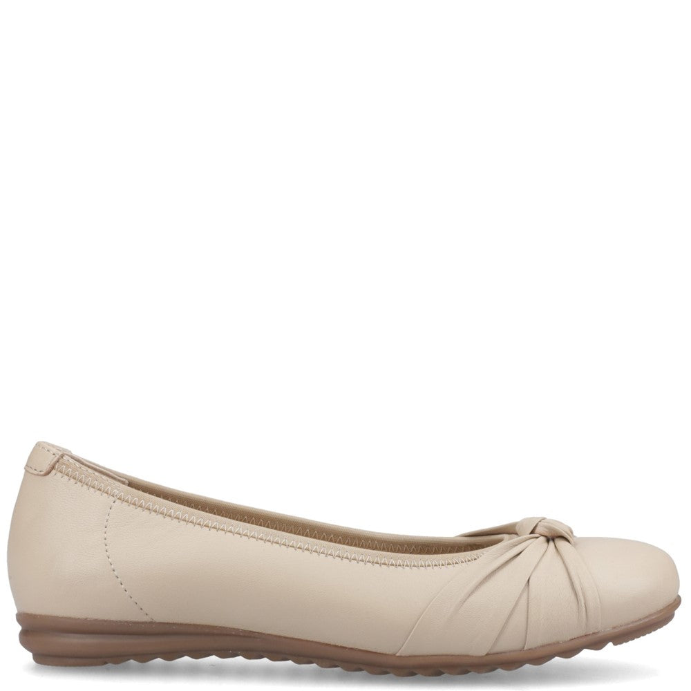 Ballerinas Cream Hush Puppies Lilith Knot Ballerina