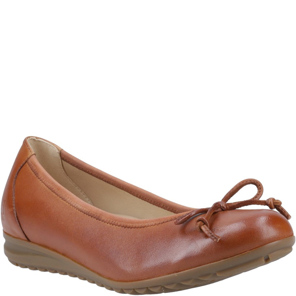 Ballerinas Tan Hush Puppies Lucille Bow Ballerina