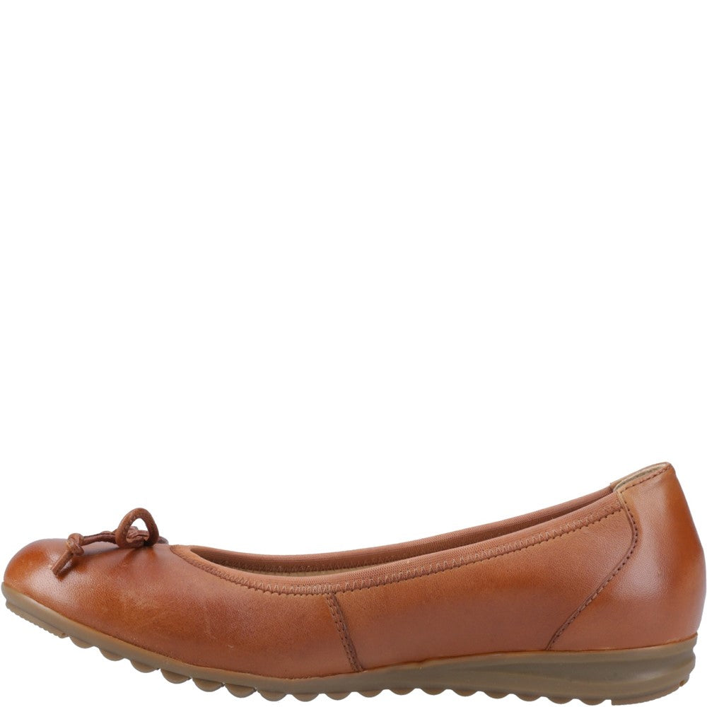 Ballerinas Tan Hush Puppies Lucille Bow Ballerina
