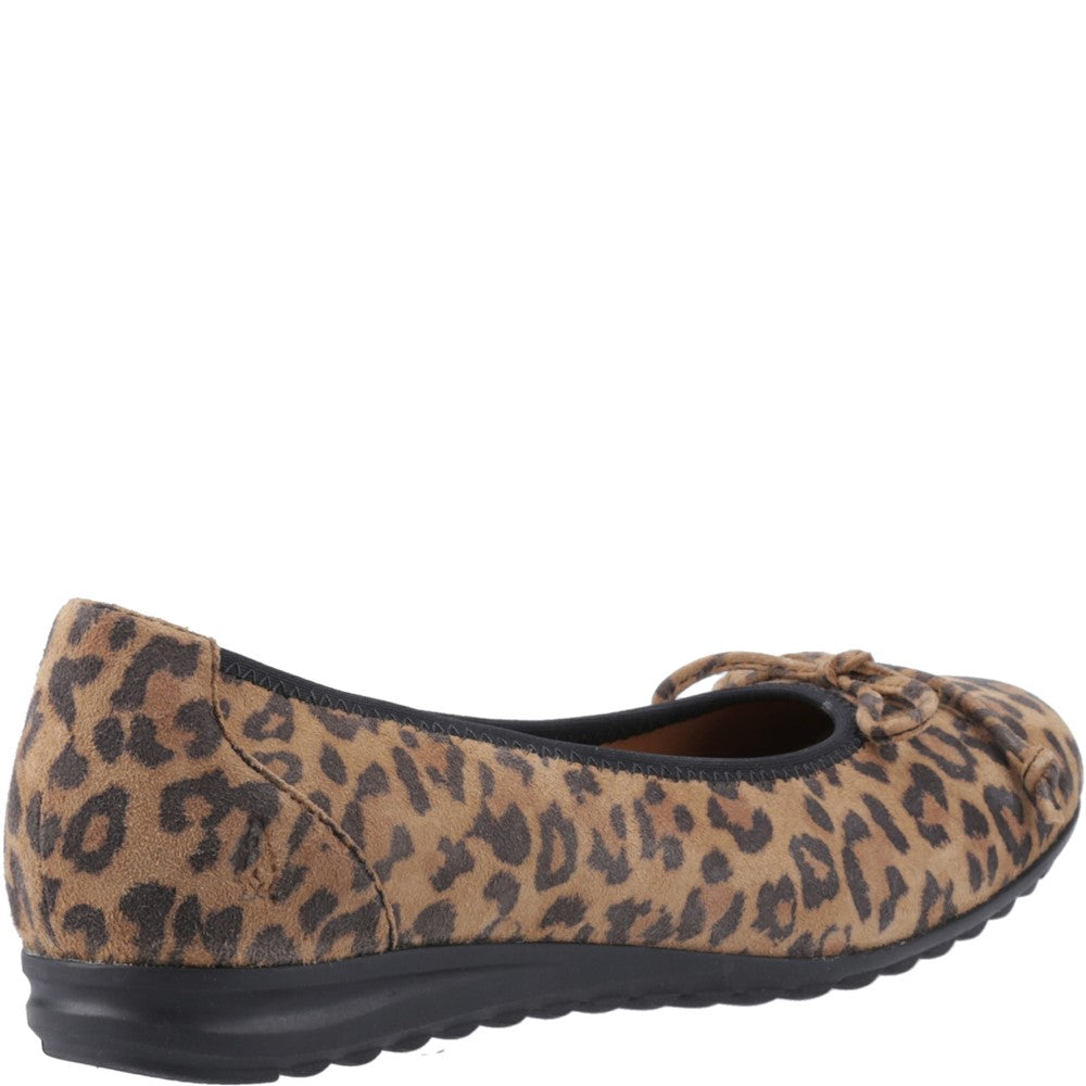 Ballerinas Leopard Hush Puppies Lucille Bow Ballerina