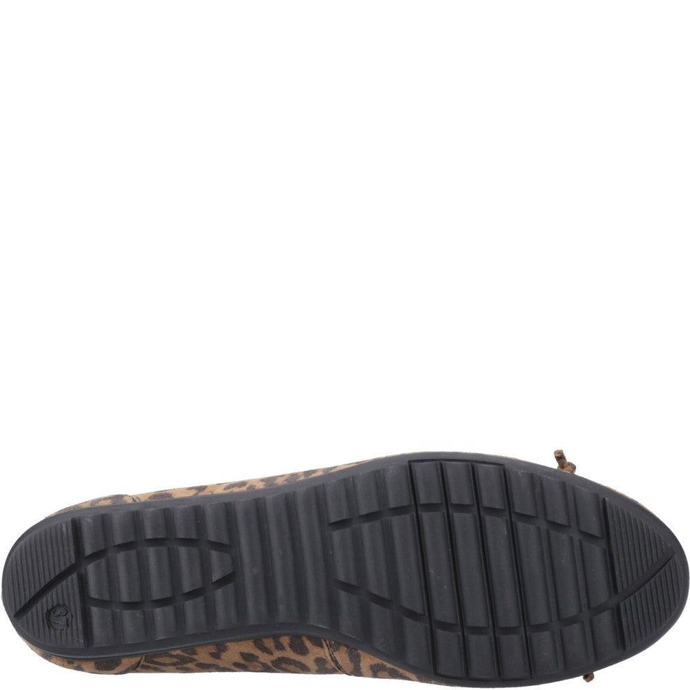 Ballerinas Leopard Hush Puppies Lucille Bow Ballerina