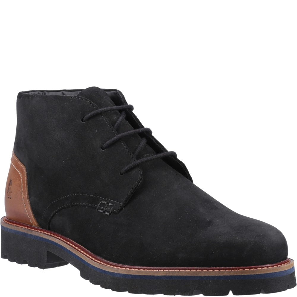Mens Boots Black Hush Puppies Moore Chukka Boot