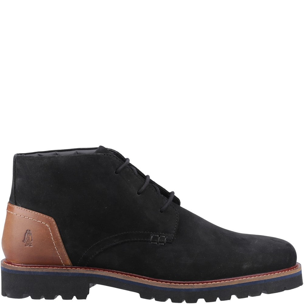 Mens Boots Black Hush Puppies Moore Chukka Boot
