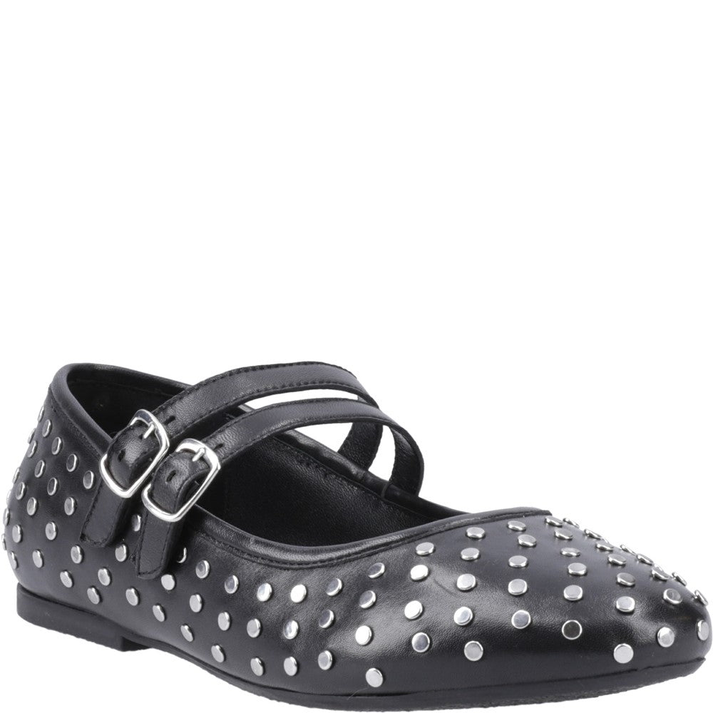 Ballerinas Black Hush Puppies Nixie Mary Jane Stud