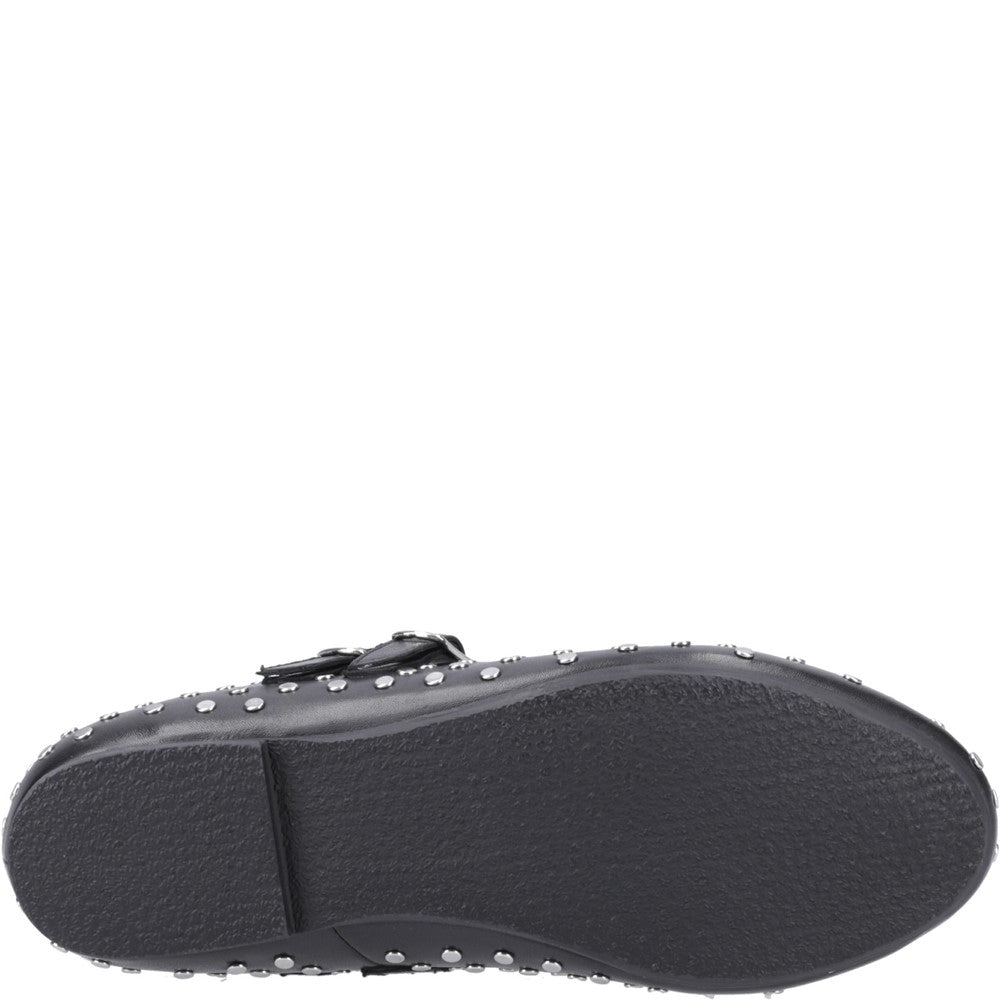 Ballerinas Black Hush Puppies Nixie Mary Jane Stud
