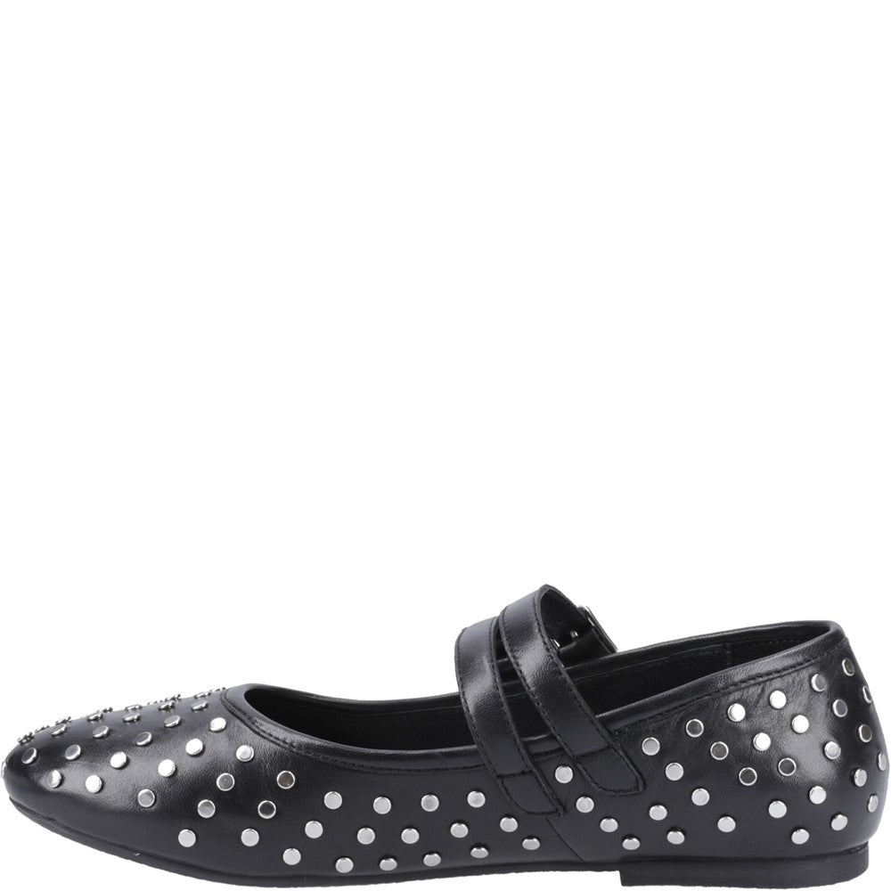 Ballerinas Black Hush Puppies Nixie Mary Jane Stud