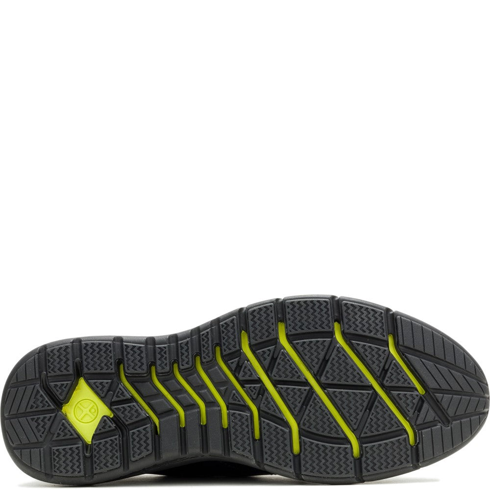 Mens Sports Black/Black Hush Puppies Excel Lace Up