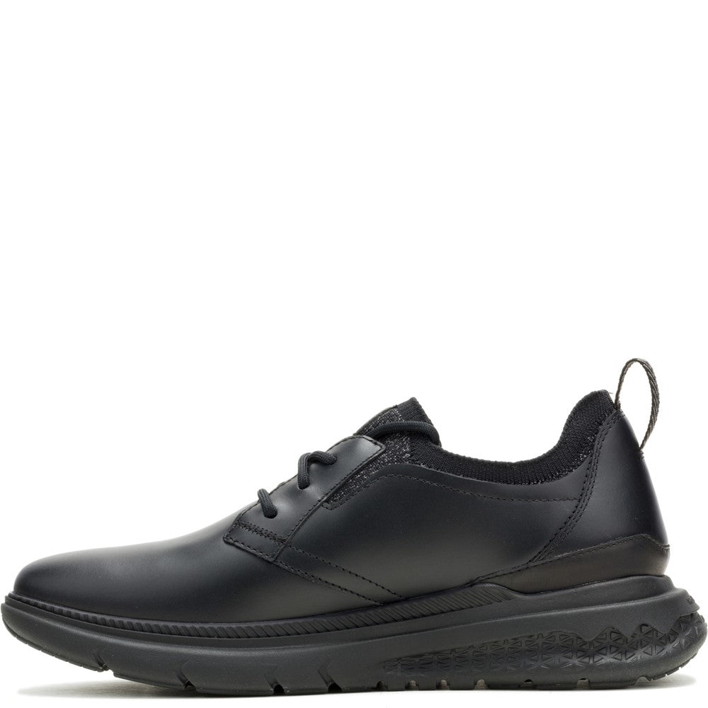 Mens Sports Black/Black Hush Puppies Excel Lace Up