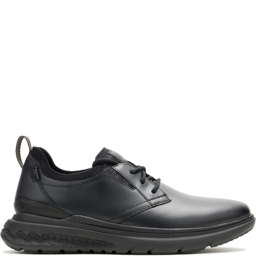 Mens Sports Black/Black Hush Puppies Excel Lace Up