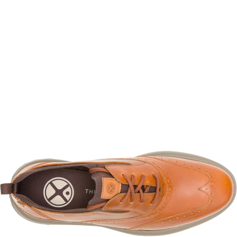 Mens Sports Cognac Hush Puppies Excel Wingtip