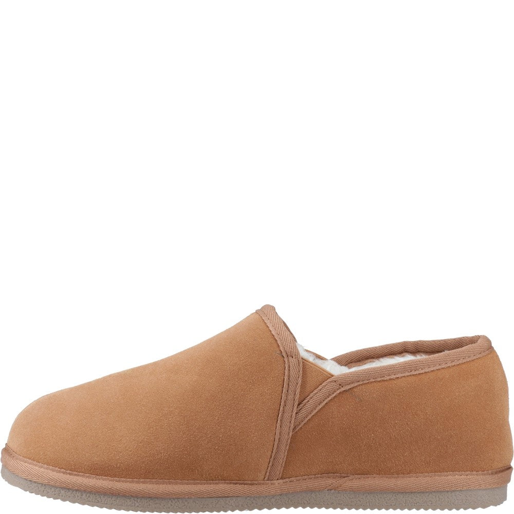Classic Mens Slippers Tan Hush Puppies Aryan Slipper