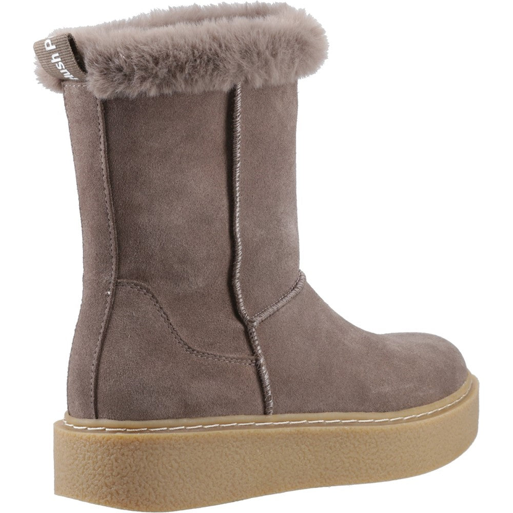 Ladies Mid Boot Taupe Hush Puppies Becca Mid Boot