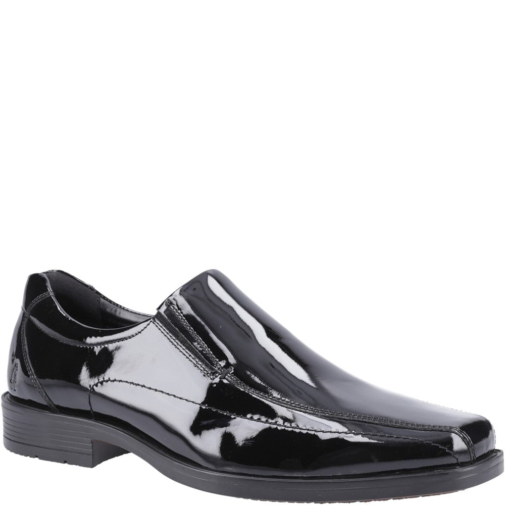 Mens Formal Slip On Shoes Black Hush Puppies Brody Slip On Patent