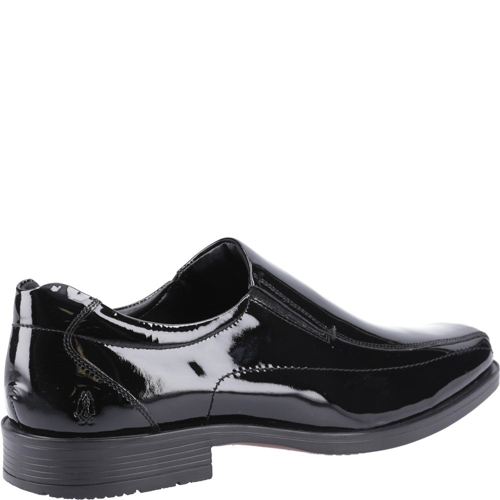 Mens Formal Slip On Shoes Black Hush Puppies Brody Slip On Patent
