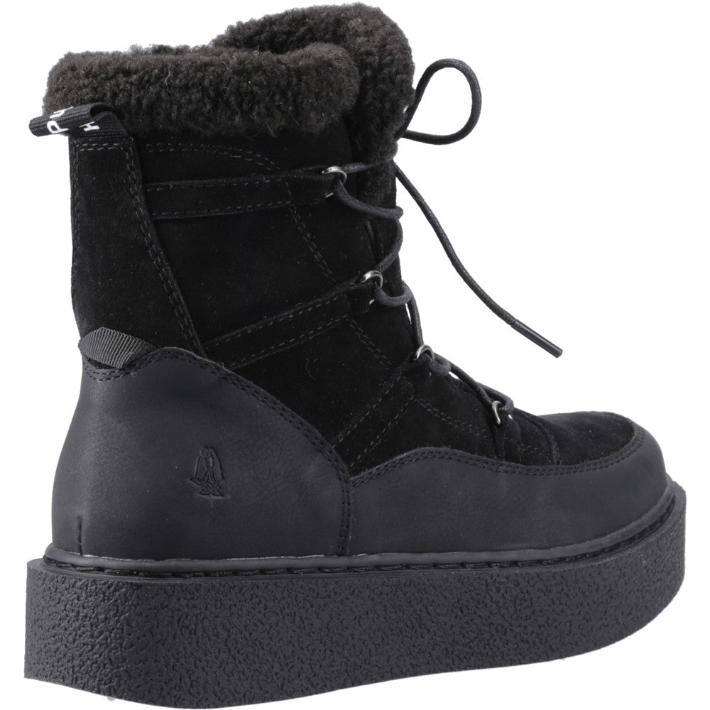 Ladies Ankle Boots Black Hush Puppies Bronte Ski Boot