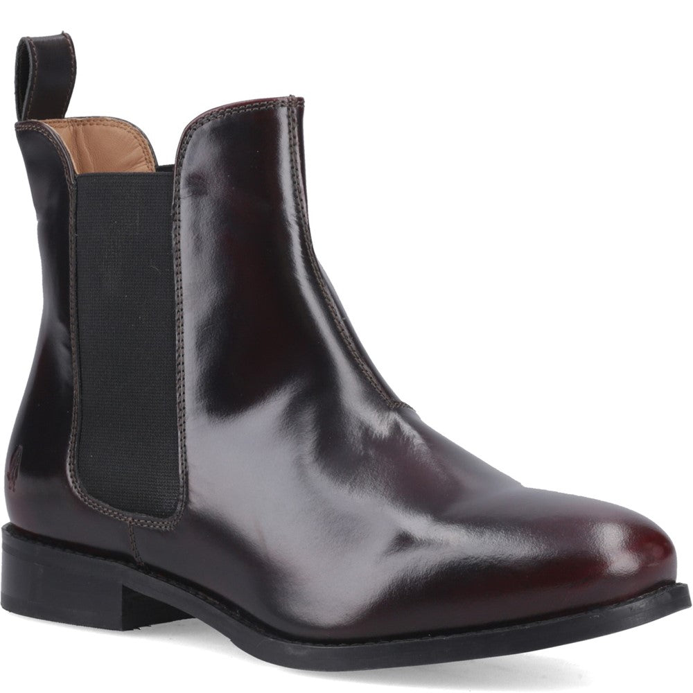 Ladies Ankle Boots Bordo  Hi-Shine Hush Puppies Colette Boot