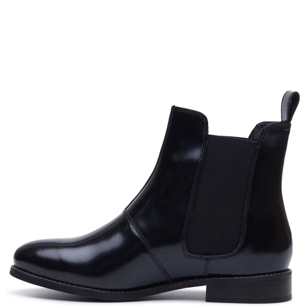 Ladies Ankle Boots Black Hi-Shine Hush Puppies Colette Boot