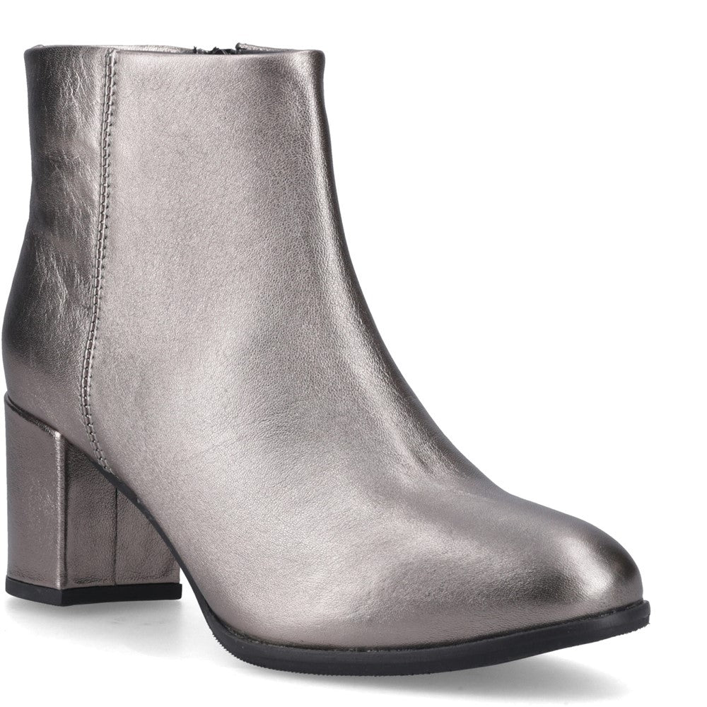 Ladies Ankle Boots Pewter Hush Puppies Claridy Boot