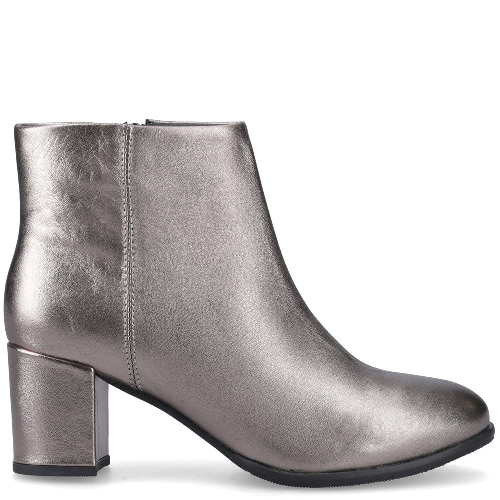 Ladies Ankle Boots Pewter Hush Puppies Claridy Boot