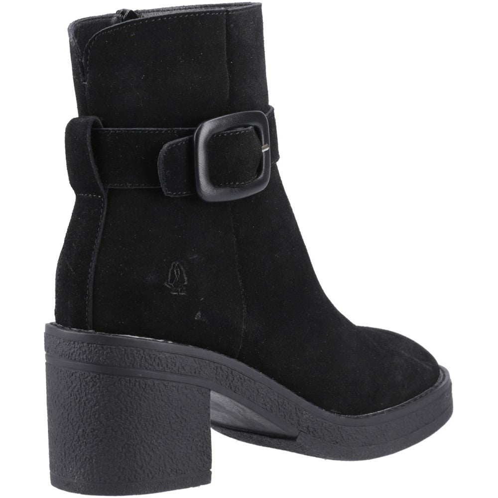 Ladies Ankle Boots Black Hush Puppies Fearne Buckle Boot