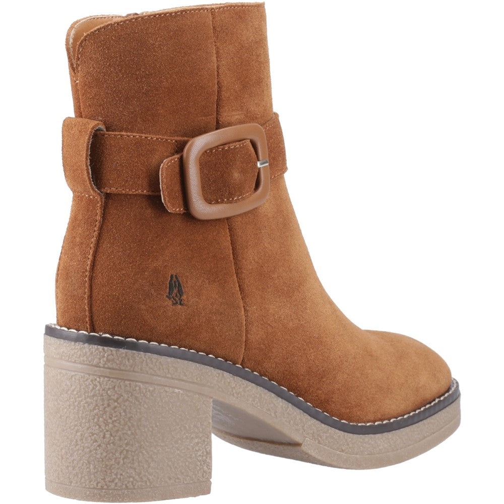 Ladies Ankle Boots Tan Hush Puppies Fearne Buckle Boot