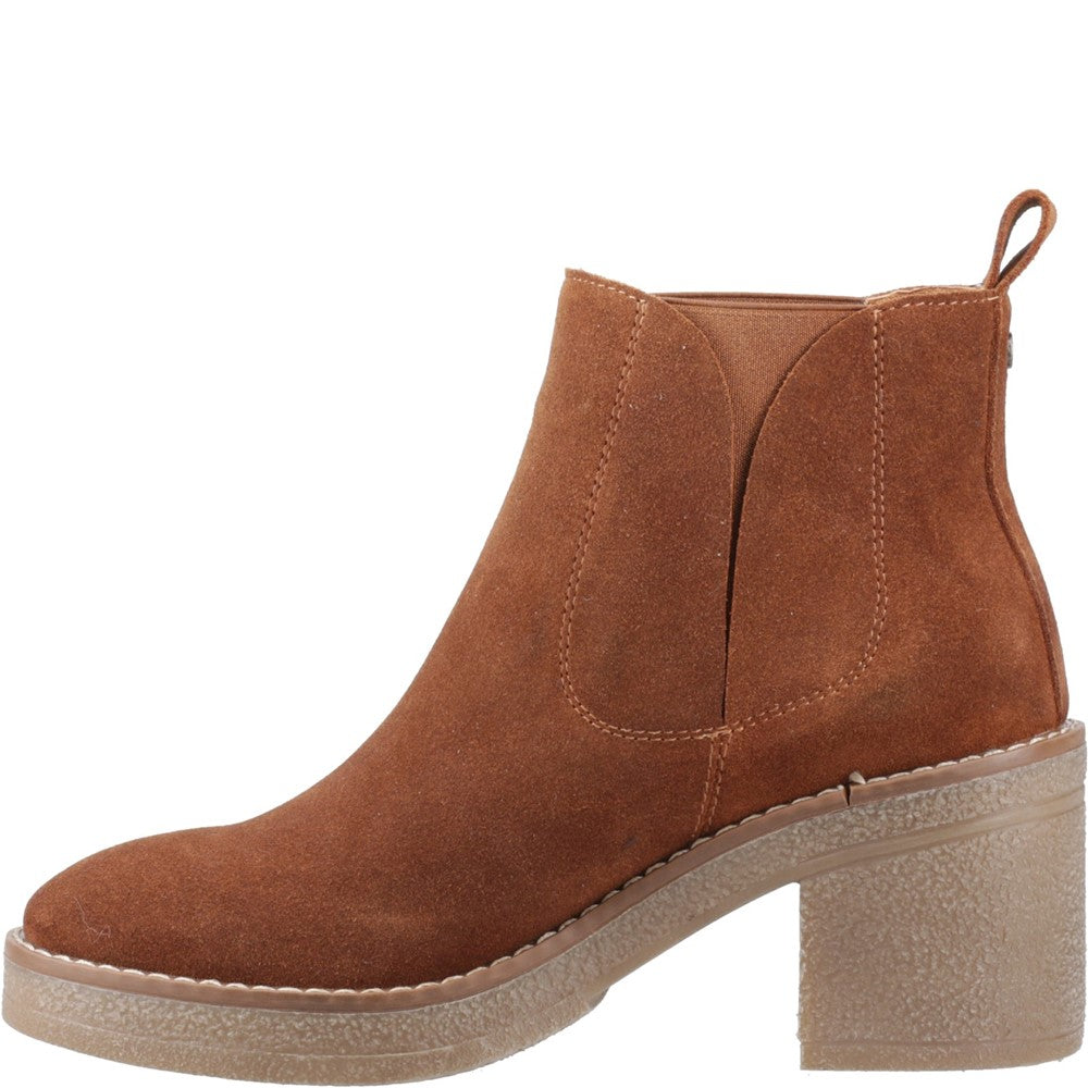 Ladies Ankle Boots Tan Hush Puppies Felicia Chelsea Boot