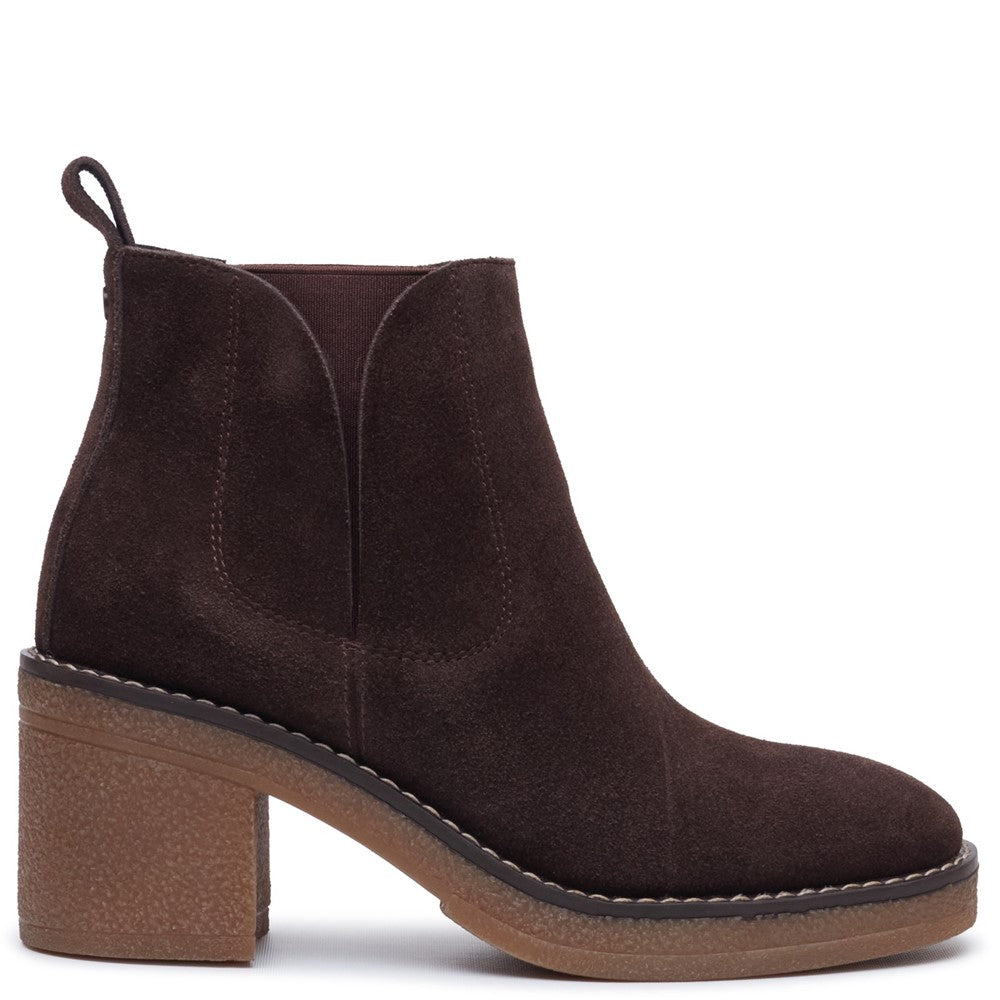 Ladies Ankle Boots Chocolate Hush Puppies Felicia Chelsea Boot