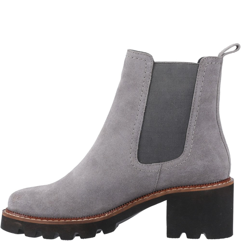 Ladies Ankle Boots Grey Hush Puppies Gaia Chelsea Boot
