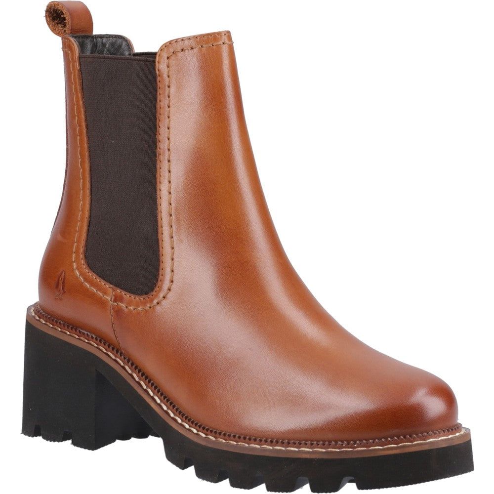 Ladies Ankle Boots Tan Hush Puppies Gaia Chelsea Boot