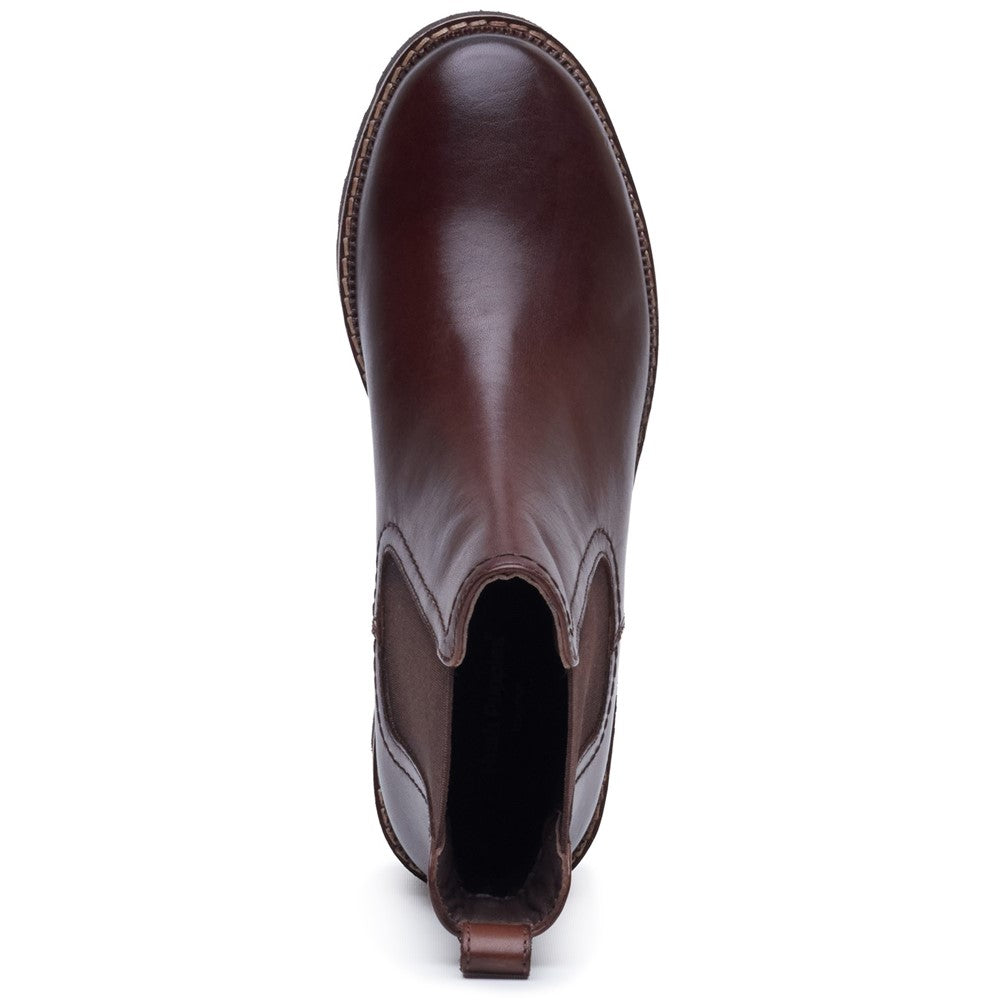 Ladies Ankle Boots Chocolate Hush Puppies Gaia Chelsea Boot