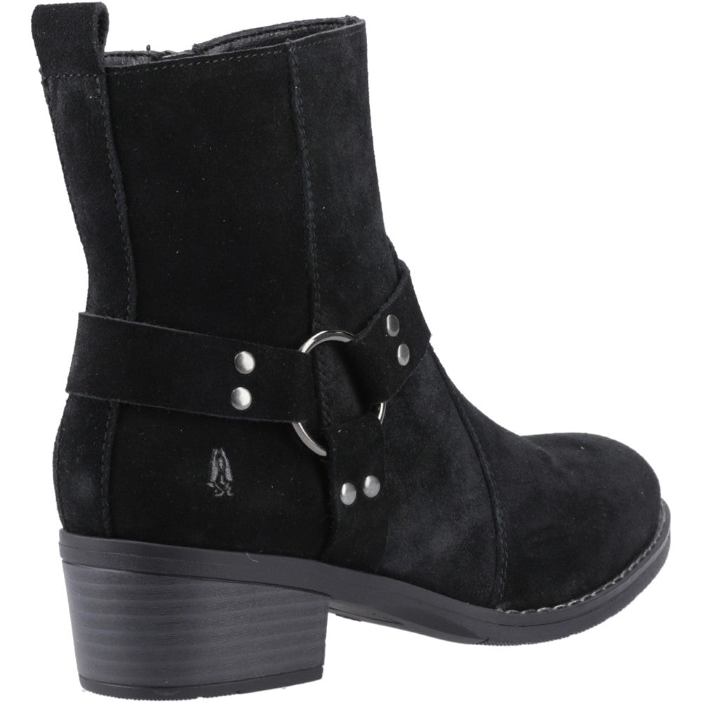 Ladies Ankle Boots Black Hush Puppies Iria Buckle Boot