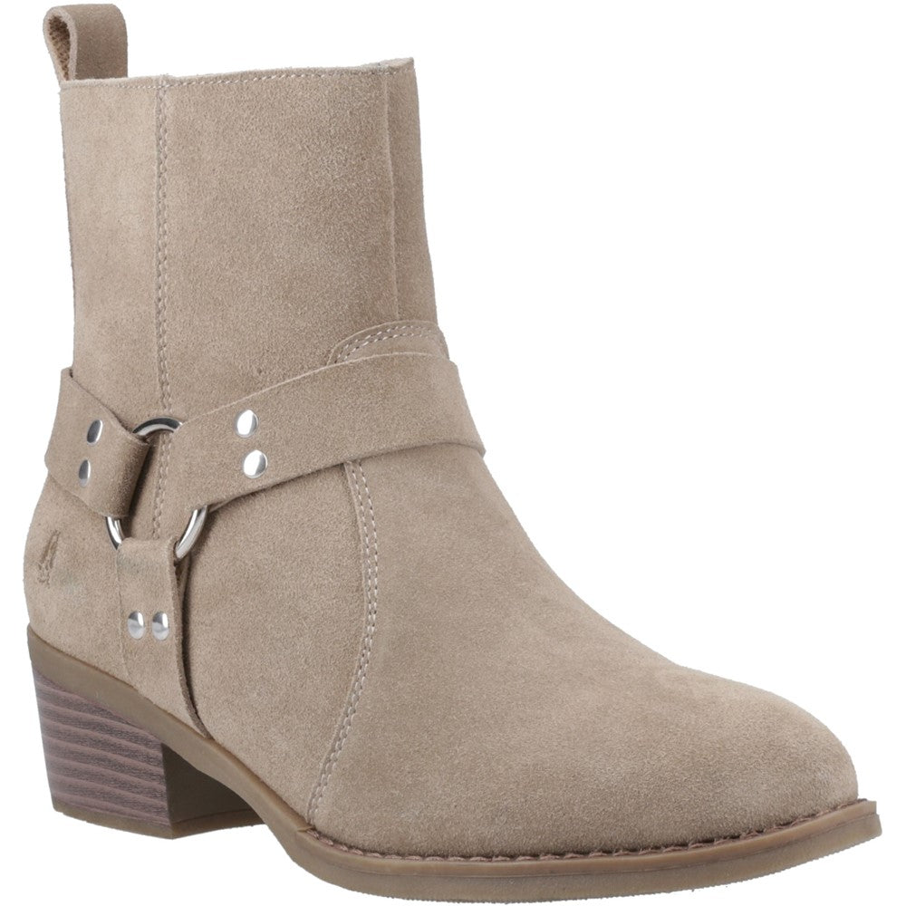 Ladies Ankle Boots Taupe Hush Puppies Iria Buckle Boot
