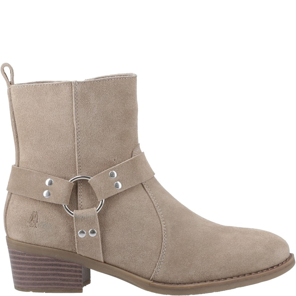 Ladies Ankle Boots Taupe Hush Puppies Iria Buckle Boot