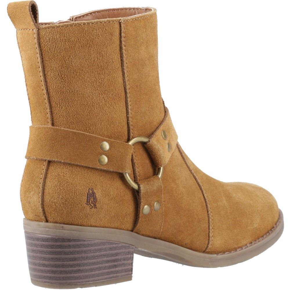 Ladies Ankle Boots Tan Hush Puppies Iria Buckle Boot