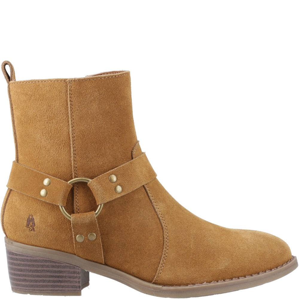 Ladies Ankle Boots Tan Hush Puppies Iria Buckle Boot
