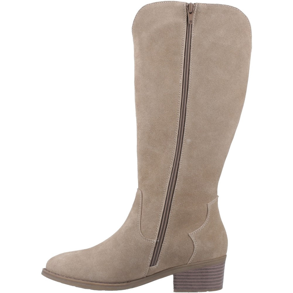 Ladies Long Boots Taupe Hush Puppies Isabella Long Boot