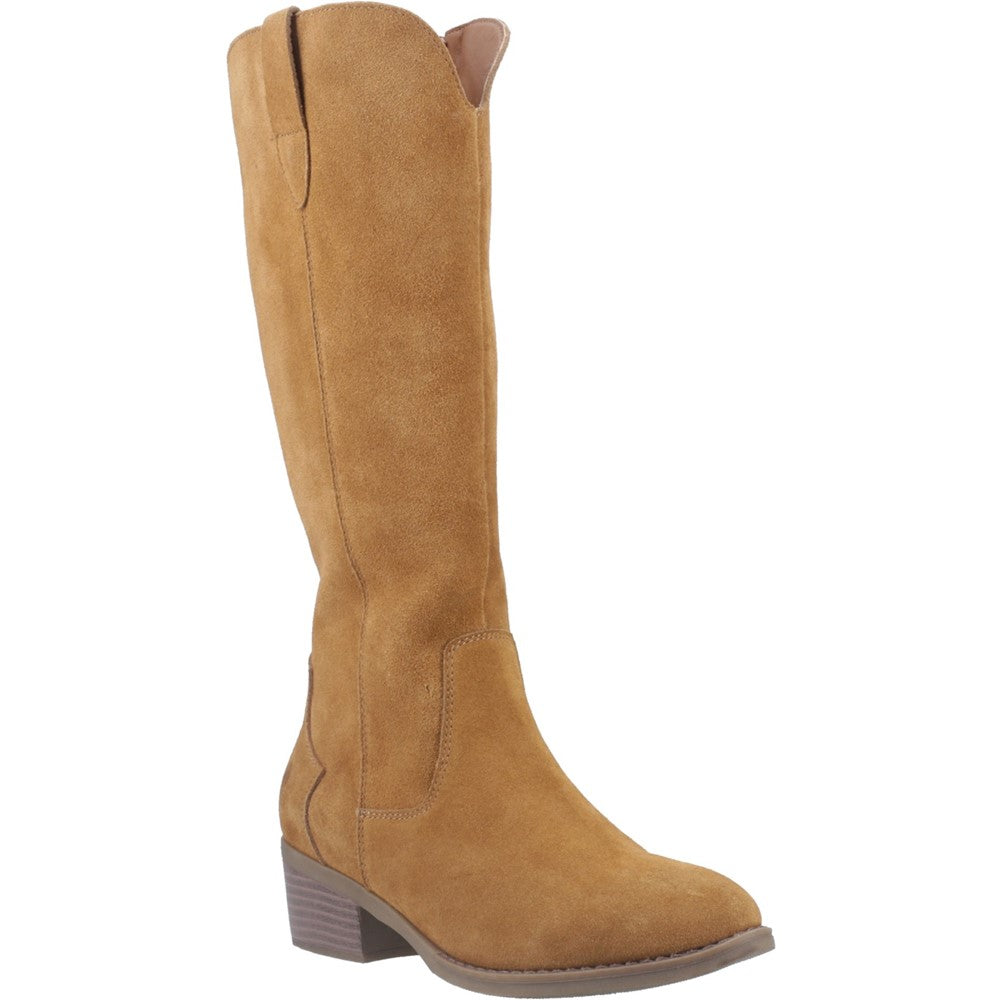 Ladies Long Boots Tan Hush Puppies Isabella Long Boot